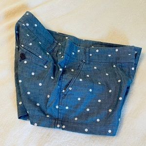 J. CREW | Dot Chambray Shorts